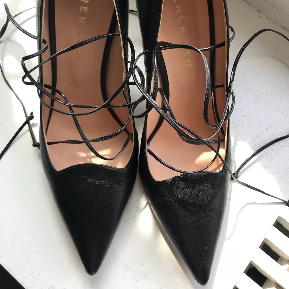 Derek Lam leather heels in black